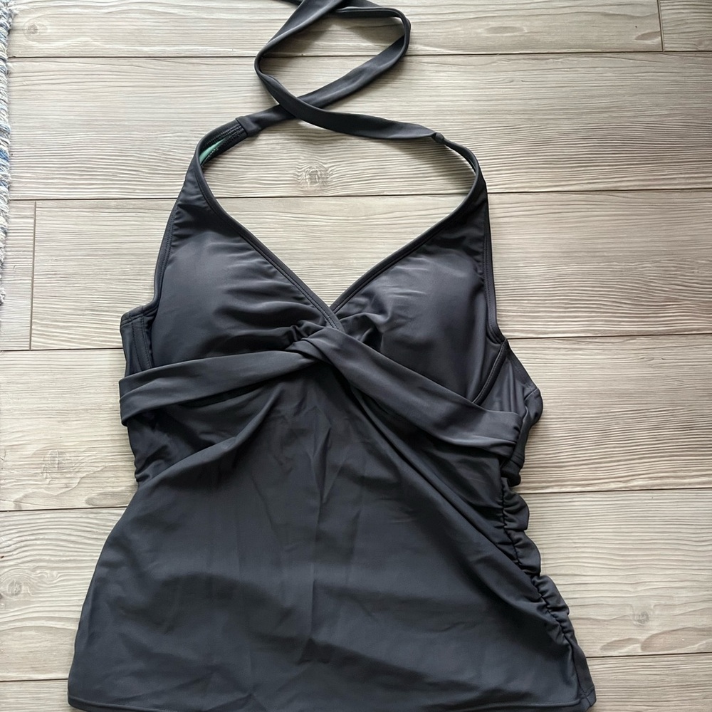Gray Swim Halter Top